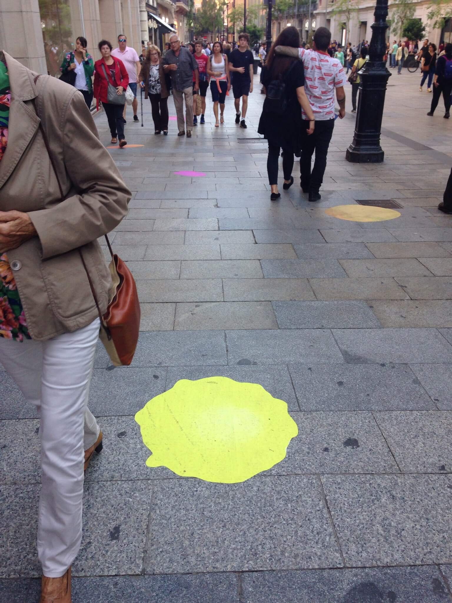 Bubbles de colores en Barcelona